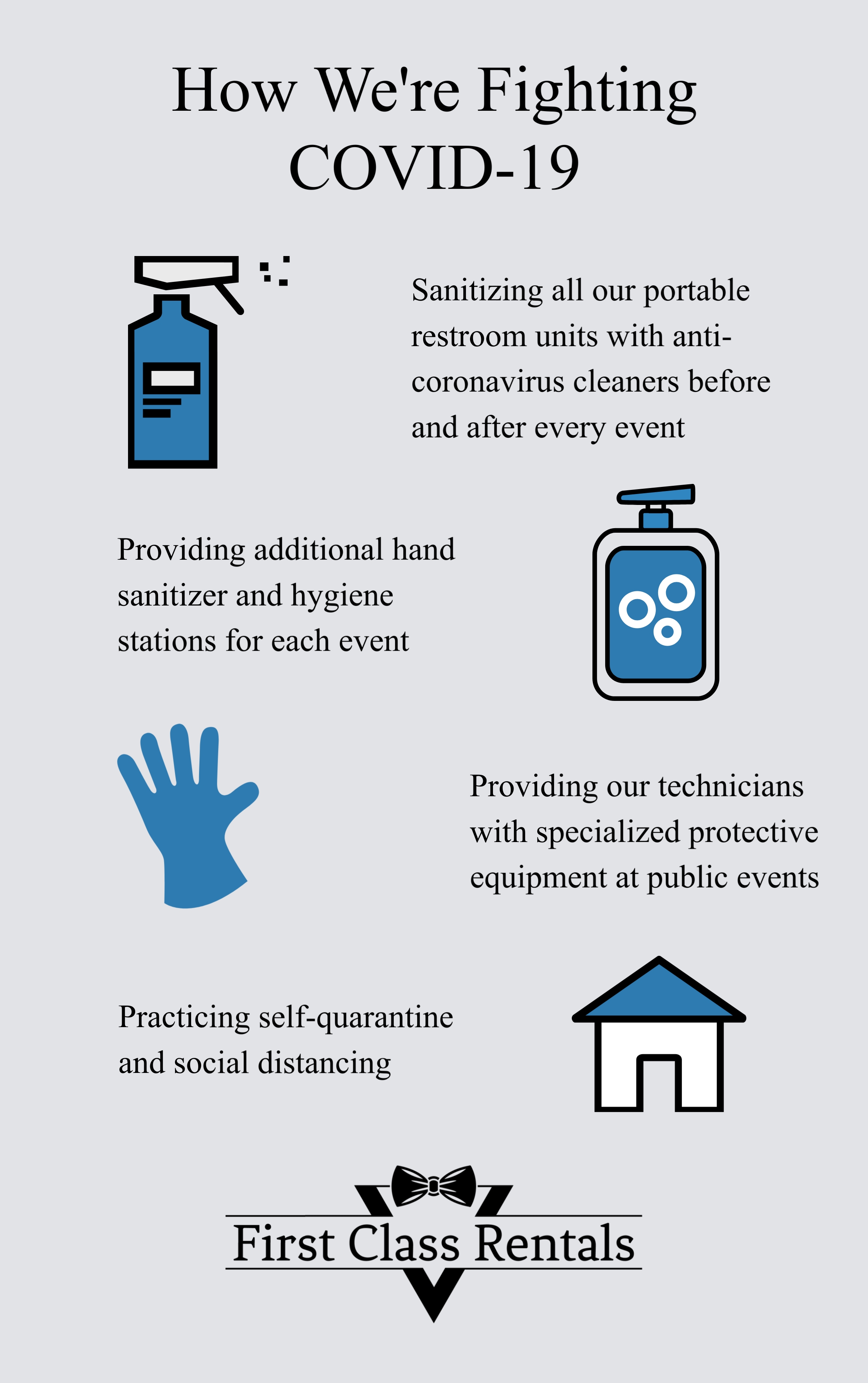 Preventing the Spread of Coronavirus First Class Rentals